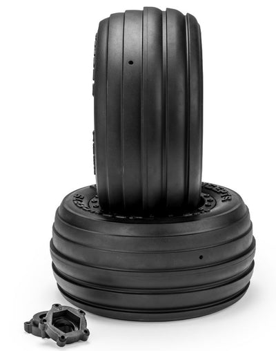 JConcepts Pneus Hawk + Jantes Noir (x2) XRT X-Maxx 4135-3994