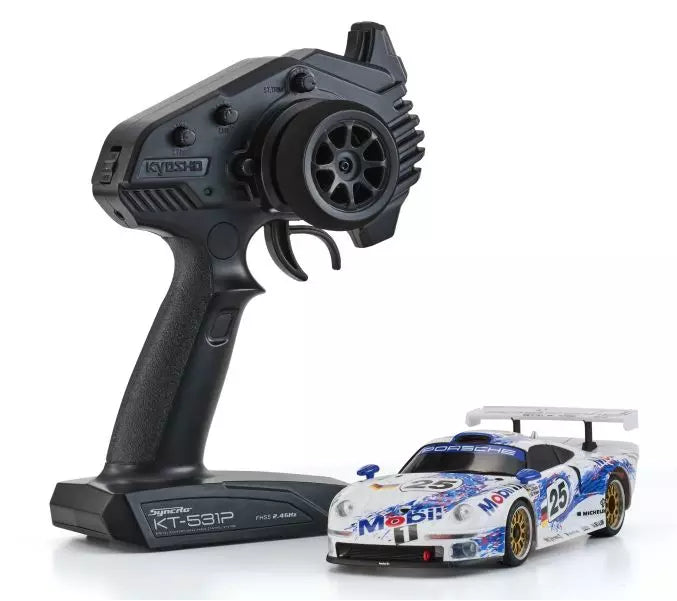 Kyosho Mini-Z RWD MR04 Porsche 911 GT1 1996 #25 + KT531P RTR 32381ML