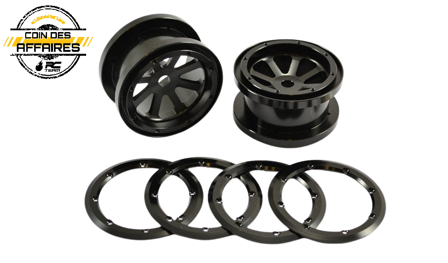 FASTRAX Beadlock Alu-Felgen Schwarz 2.2 FTAX21