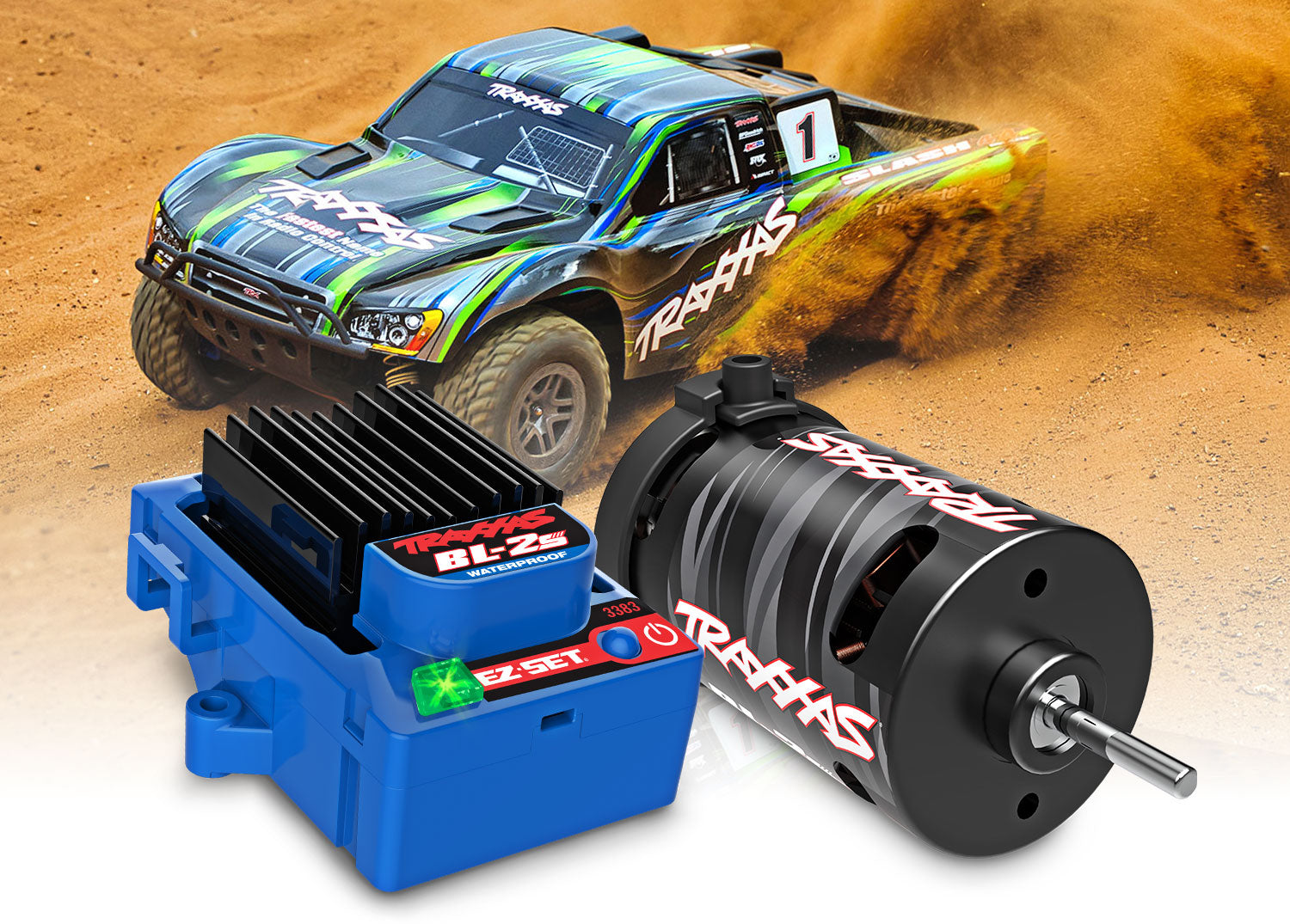 Traxxas Combo Brushless BL-2S + Moteur 3300KV 3382