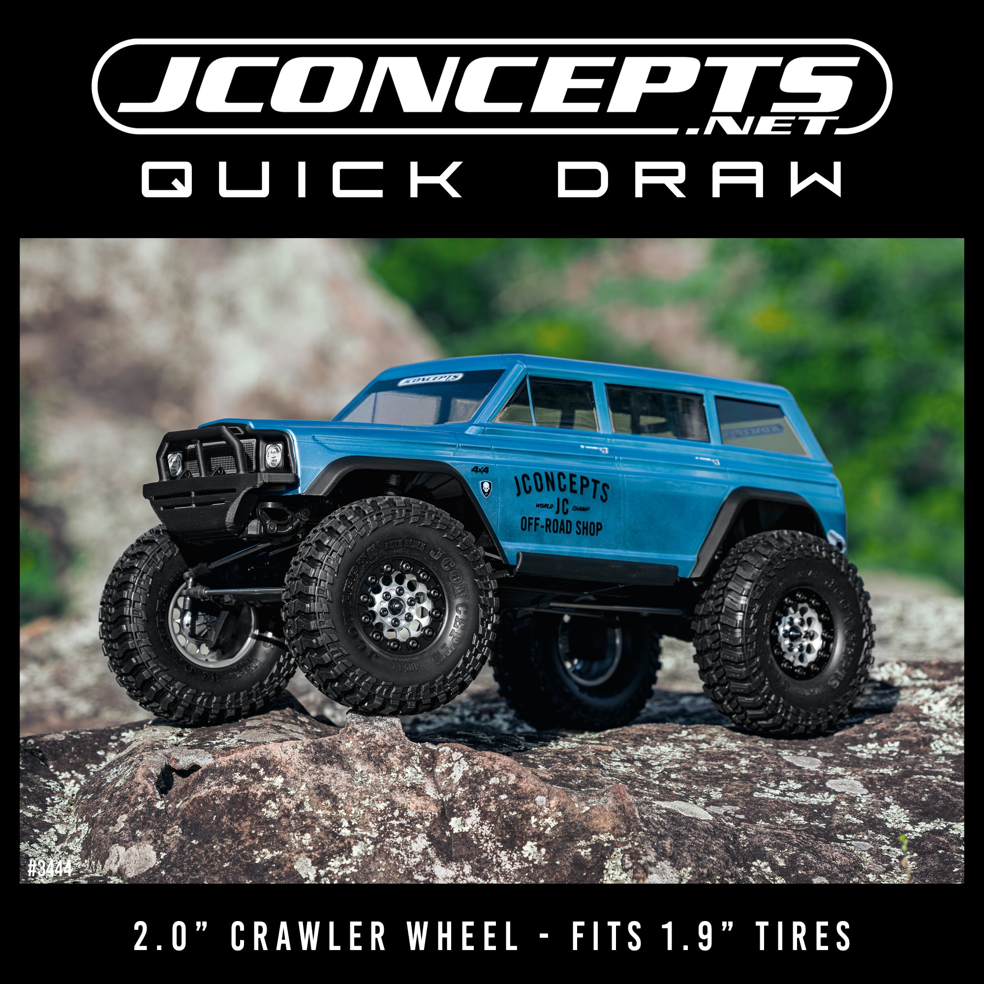 Jconcepts Quick Draw Alu Beadlock 2.0 (x4) 3444