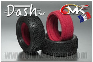 6MIK Pneus Avant Dash + Inserts Ultra 1/10 4WD (x2) TI110