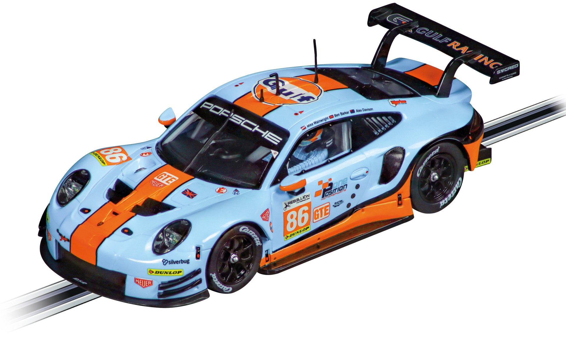 Carrera Evolution Porsche 911 RSR Gulf Racing, Mike Wainwright, No.86 27780