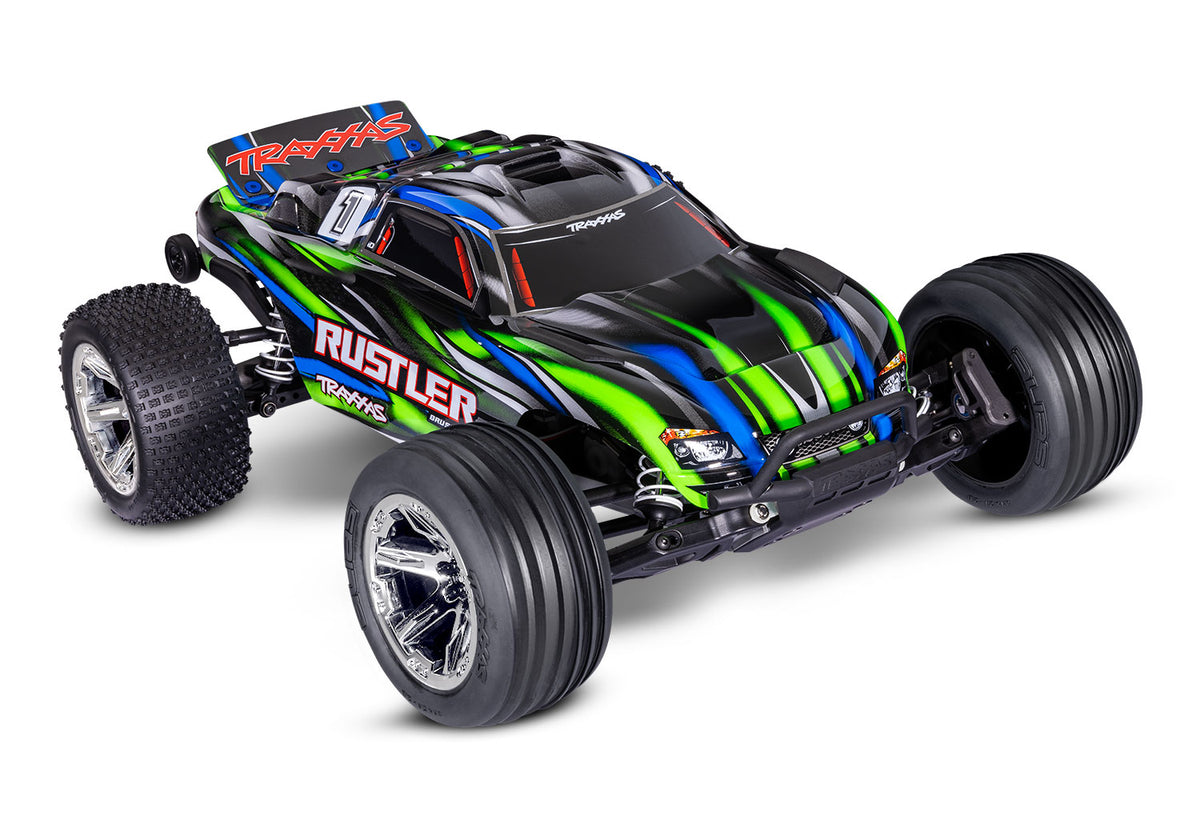 6774G Pneus et roues Traxxas, assemblés, collés (2,8') (Rustler 4X4 ve 6774G Pneus et roues Traxxas, assemblés, collés (2,8') (Rustler 4X4 ve
