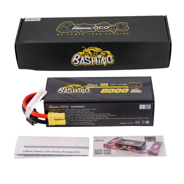GENS ACE Accu Lipo Bashing G-Tech 6S 22.8v 8000mAh 100C EC5