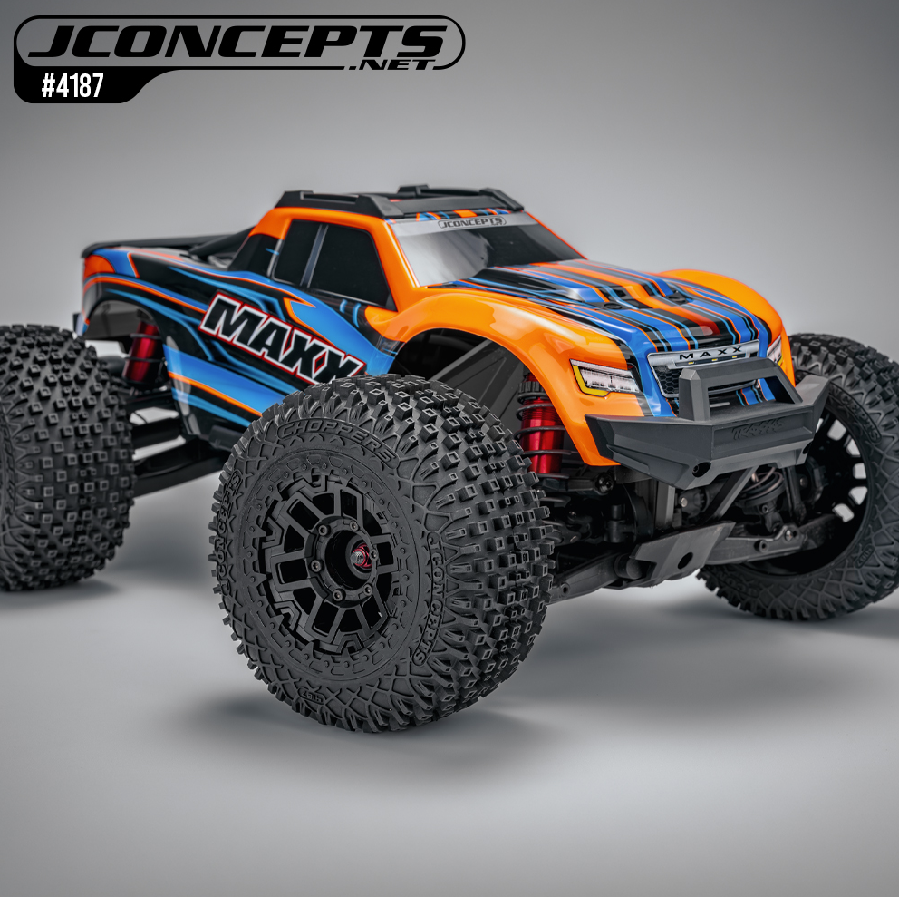 JConcepts Pneus Choppers + Jantes Pretas (x2) Maxx e Kraton 4S 4187-39812