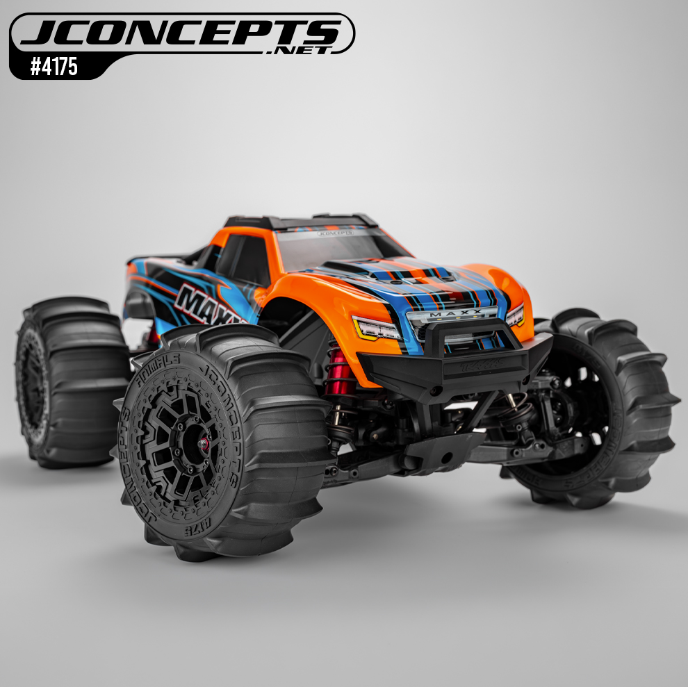 JConcepts Pneus Animal + Jantes Pretas (x2) Maxx e Kraton 4S 4175-39812