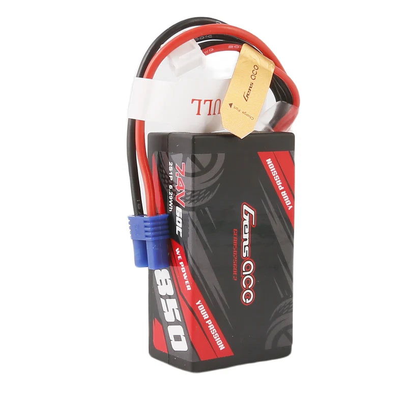 Gens Ace Accu lipo G-Tech 7.4v 850mAh 60C EC2 GEA8502S60E2