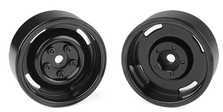 RC4WD 1.9 Landies ruedas Vintage Metal Beadlock Negro (x4) Z-W0136