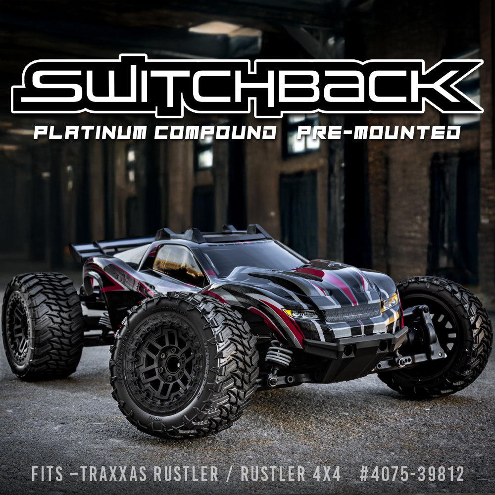 JConcepts Pneus Switchback + Jantes (x2) Rustler 4075-39812