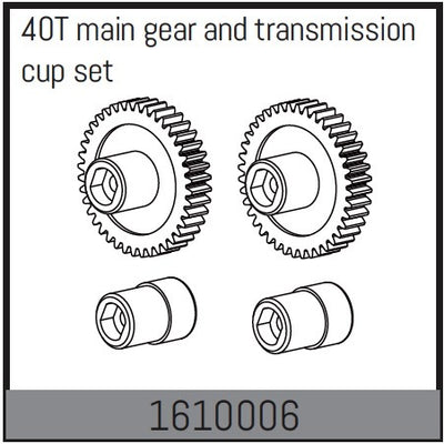 Absima Conjunto de transmisión Touring Car 1/16 1610006