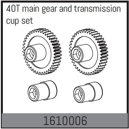 Absima Conjunto de transmisión Touring Car 1/16 1610006