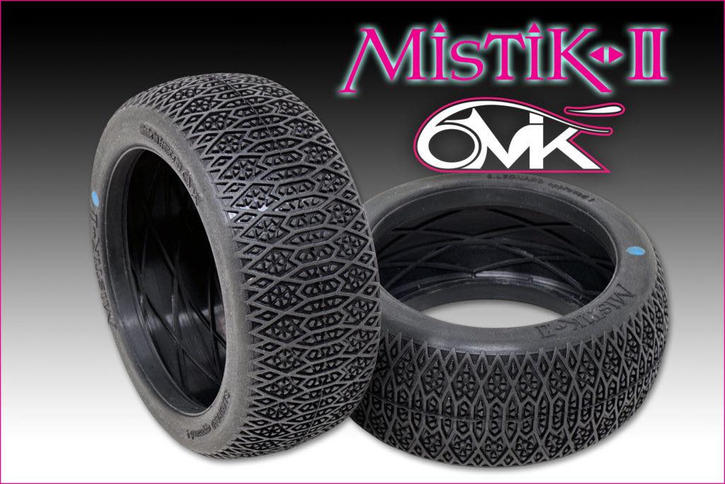 6MIK Pneus à Coller Buggy Mistik II + Jantes Ultra Blanches + Inserts (x2) TKU22