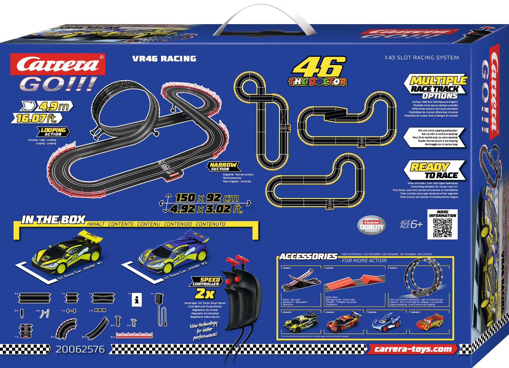 Carrera GO!!! Circuit VR46 Ultimate Racing 62576