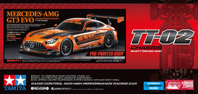 Tamiya TT-02 Mercedes-AMG GT3 EVO Orange KIT 47519