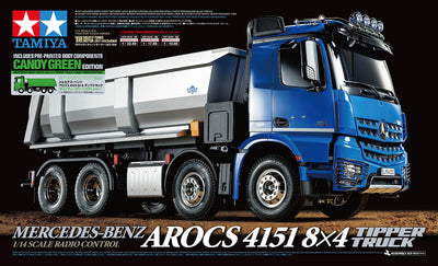 Tamiya Camión volquete Mercedes Arocs 4151 8x4 KIT Verde 47523