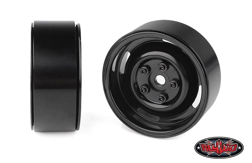 RC4WD 1.9 Landies ruedas Vintage Metal Beadlock Negro (x4) Z-W0136