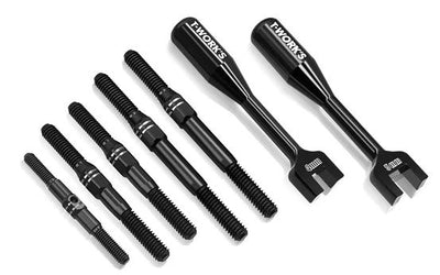 T-Work's Black Titanium Linkage Kit + Keys (7Pcs) XB8 24 TBB-XB824