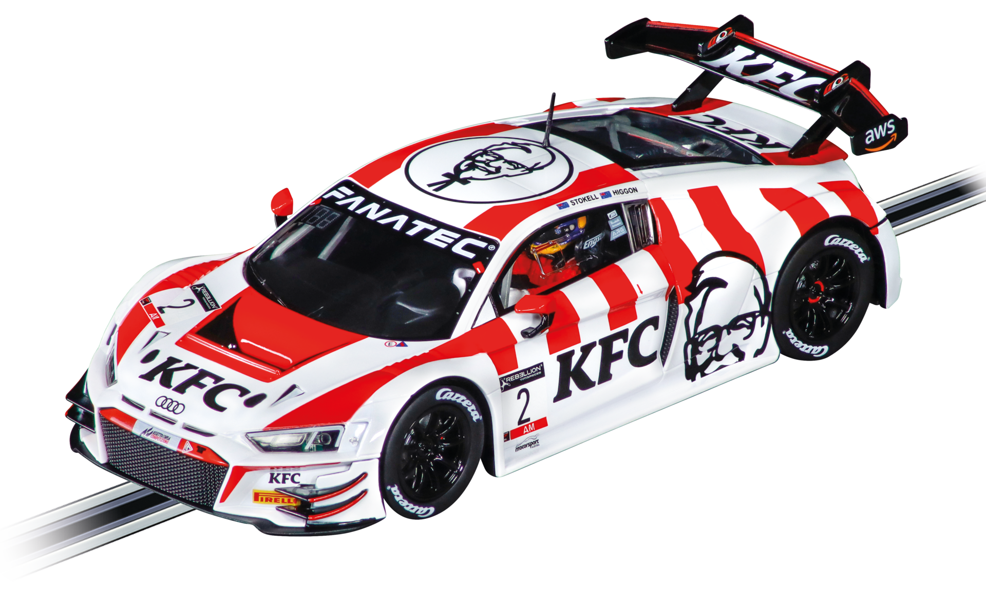 Carrera Digital 124 Audi R8 LMS GT3 evo II KFC Racing, No.2 23991