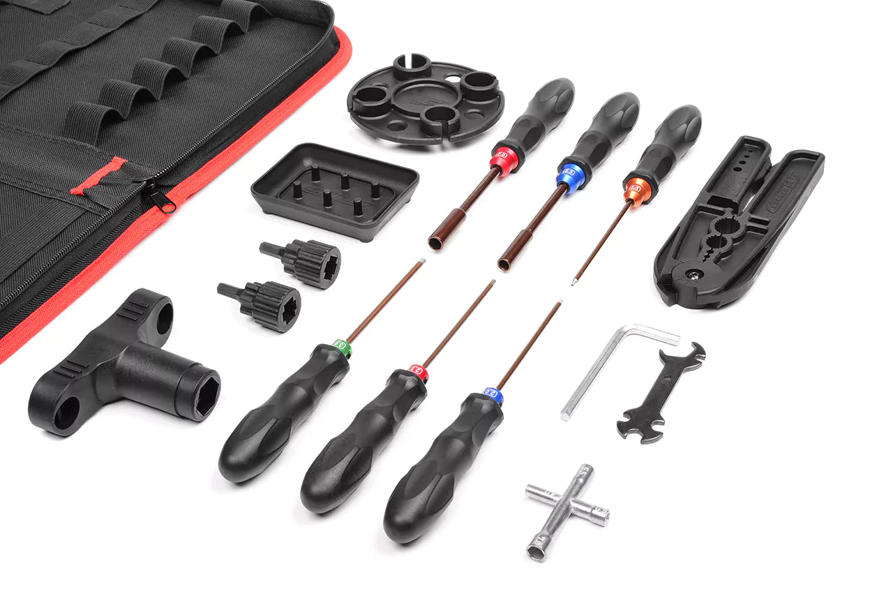 Corally Tool set 16pcs with bag C-16250