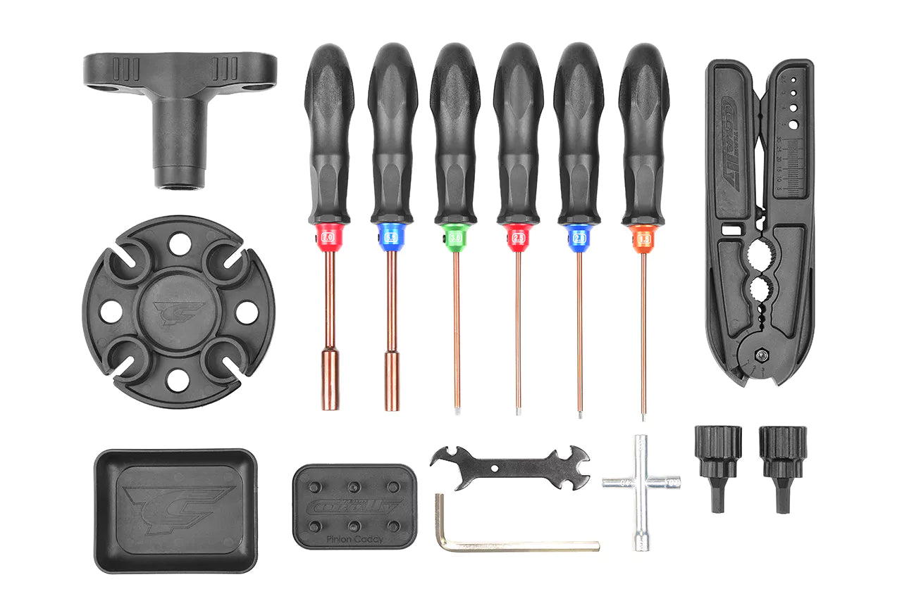 Corally Set outils 16pcs avec sacoche C-16250