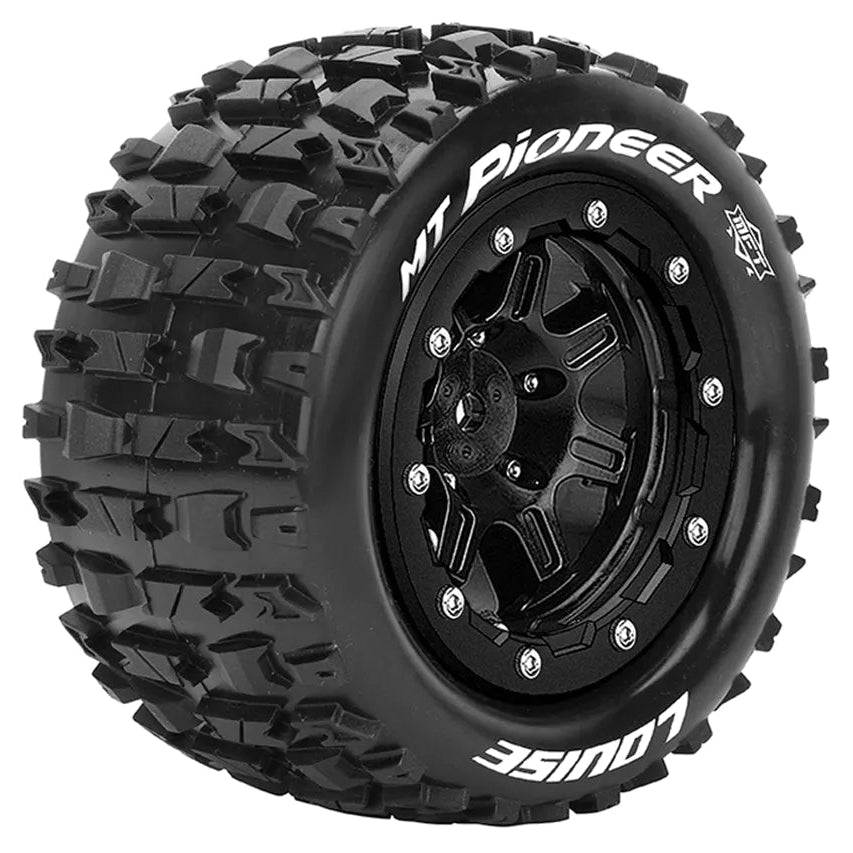 Louise RC Pneus MT-Pioneer MFT 3.8 + Jantes Maxx (x2) L-T3329SB