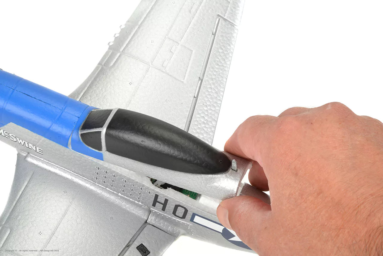 Avión EZ-Wings Mini P-51 Mustang 450 mm RTF EZ-029