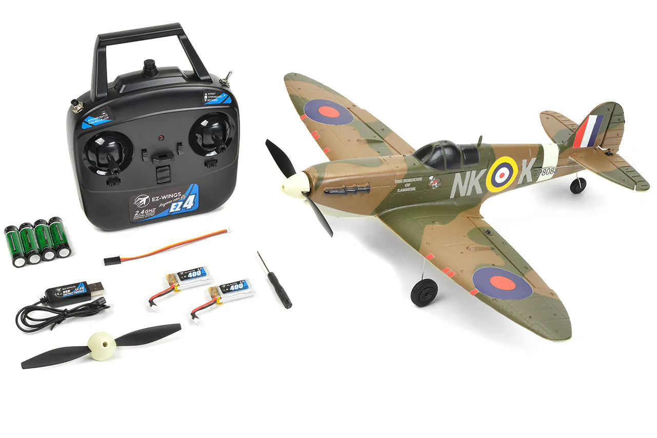 EZ-Wings Avião Mini Spitfire MK II 450 mm RTF EZ-025