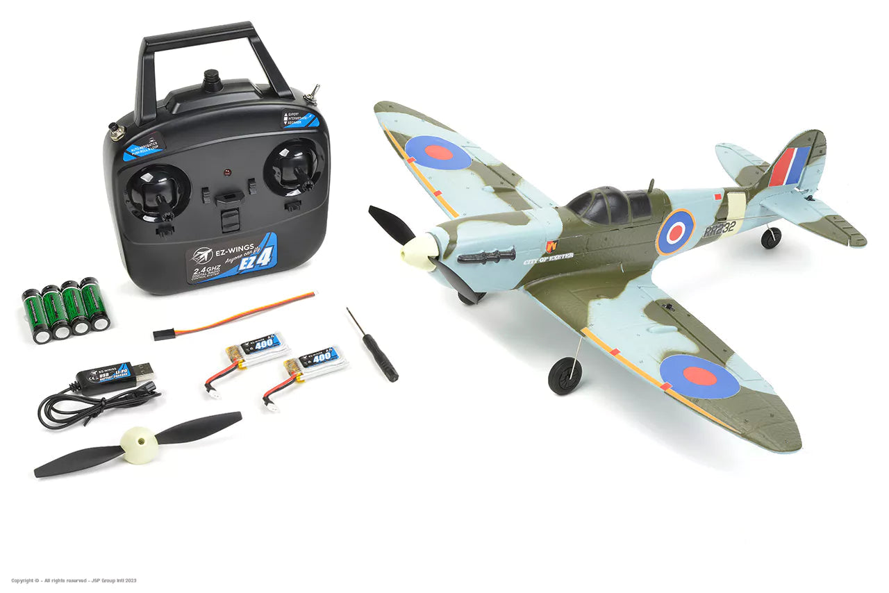 EZ-Wings Avión Mini Spitfire MK II 450 mm RTF EZ-026