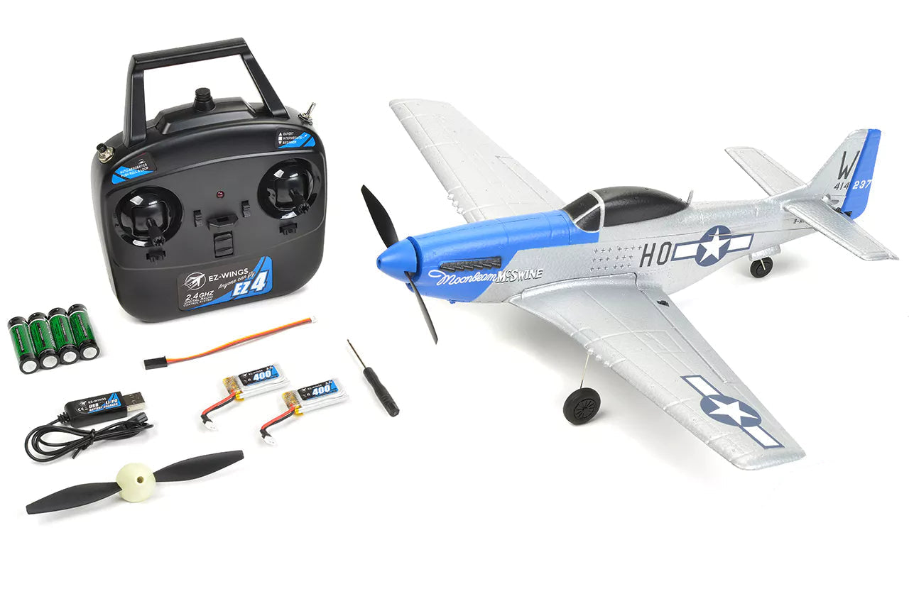 Avión EZ-Wings Mini P-51 Mustang 450 mm RTF EZ-029
