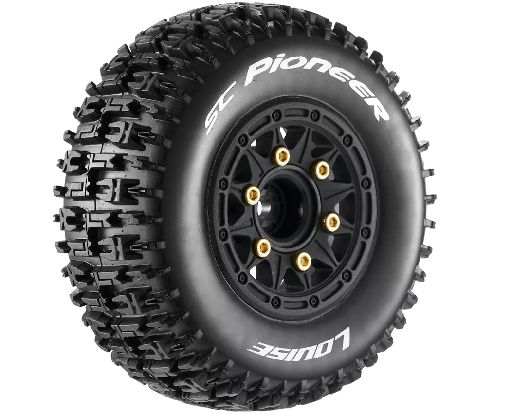 Louise RC SC-banden Pioneer + Velgen met zeskant 12-14-17 mm (x2) LR-T3148SB