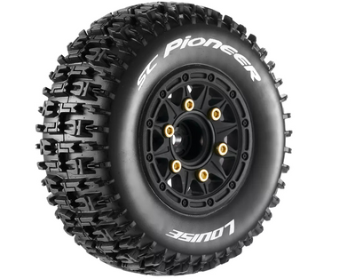 Louise RC SC-banden Pioneer + Velgen met zeskant 12-14-17 mm (x2) LR-T3148SB