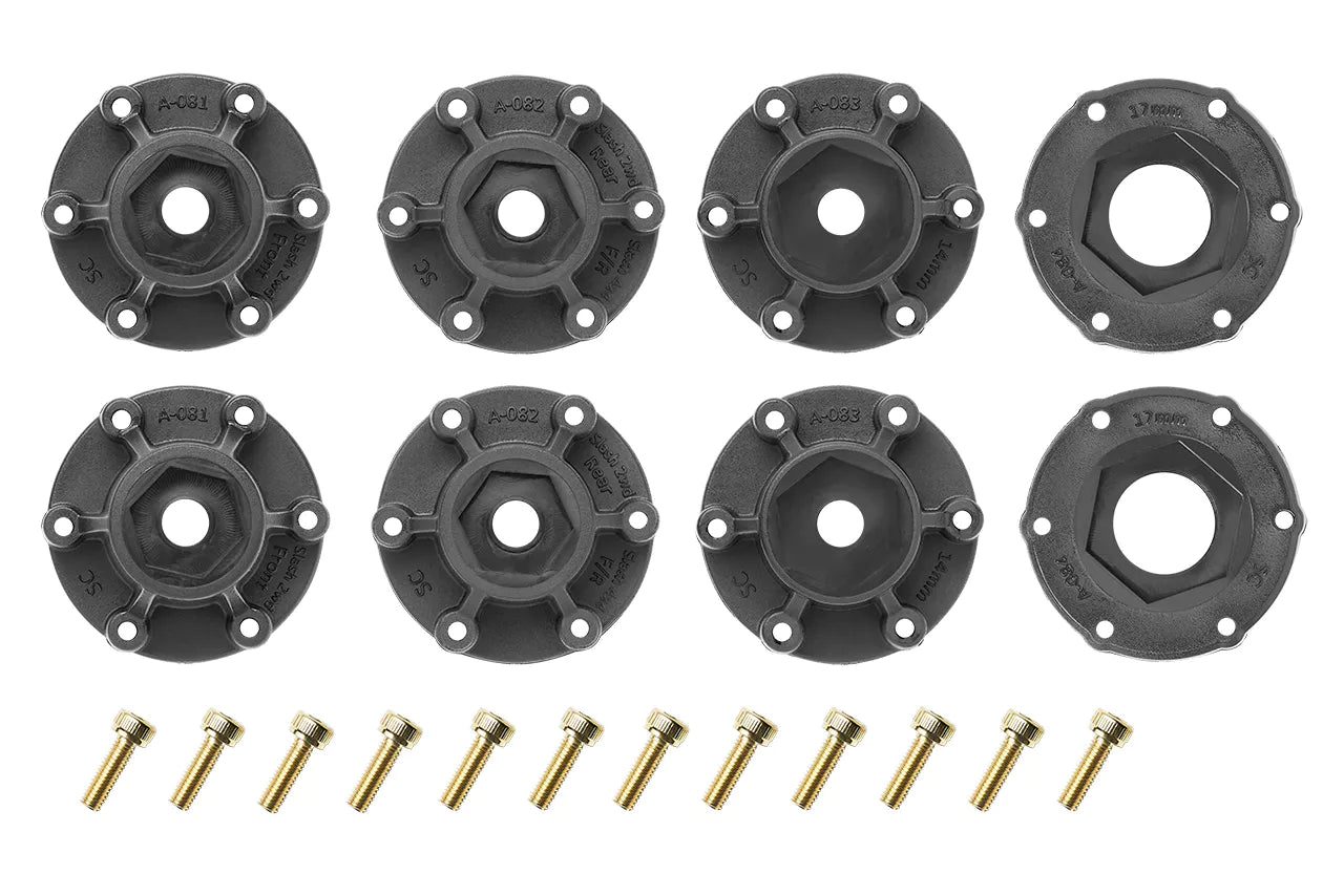 Louise RC SC-Uphill tires + 12-14-17mm hexagon rims (x2) LR-T3223SB