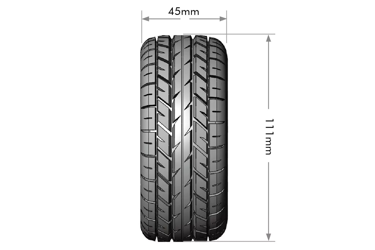 Louise RC SC- tiresRocket + 12-14-17mm hexagon wheels (x2) LR-T3154SB