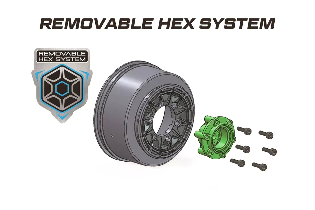 Louise RC SC-Uphill tires + 12-14-17mm hexagon rims (x2) LR-T3223SB