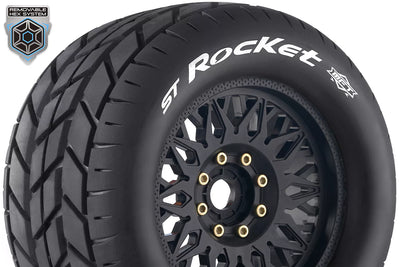 Louise RC Pneus 1/8 MFT St-Rocket + Jantes 3.8 LR-T3324X
