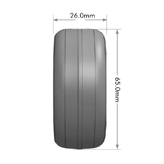 Louise RC Pneus Drift + Jantes 5 bâtons avec Déport réglable (4Pcs) 1/10