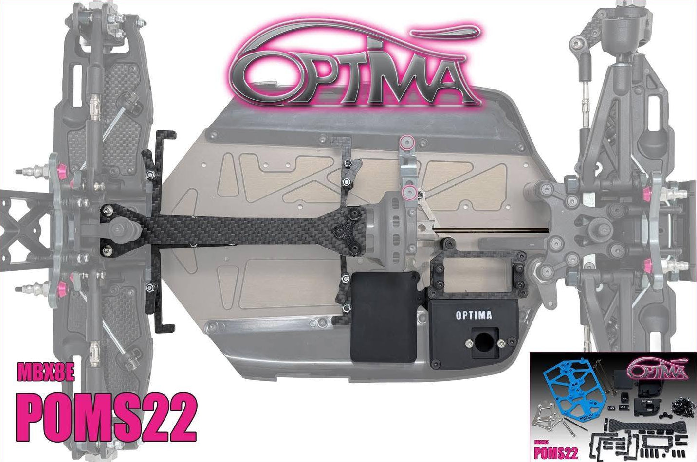 Optima conversione OPTIMA per accumulatori MID Mugen MBX-8E POMS22