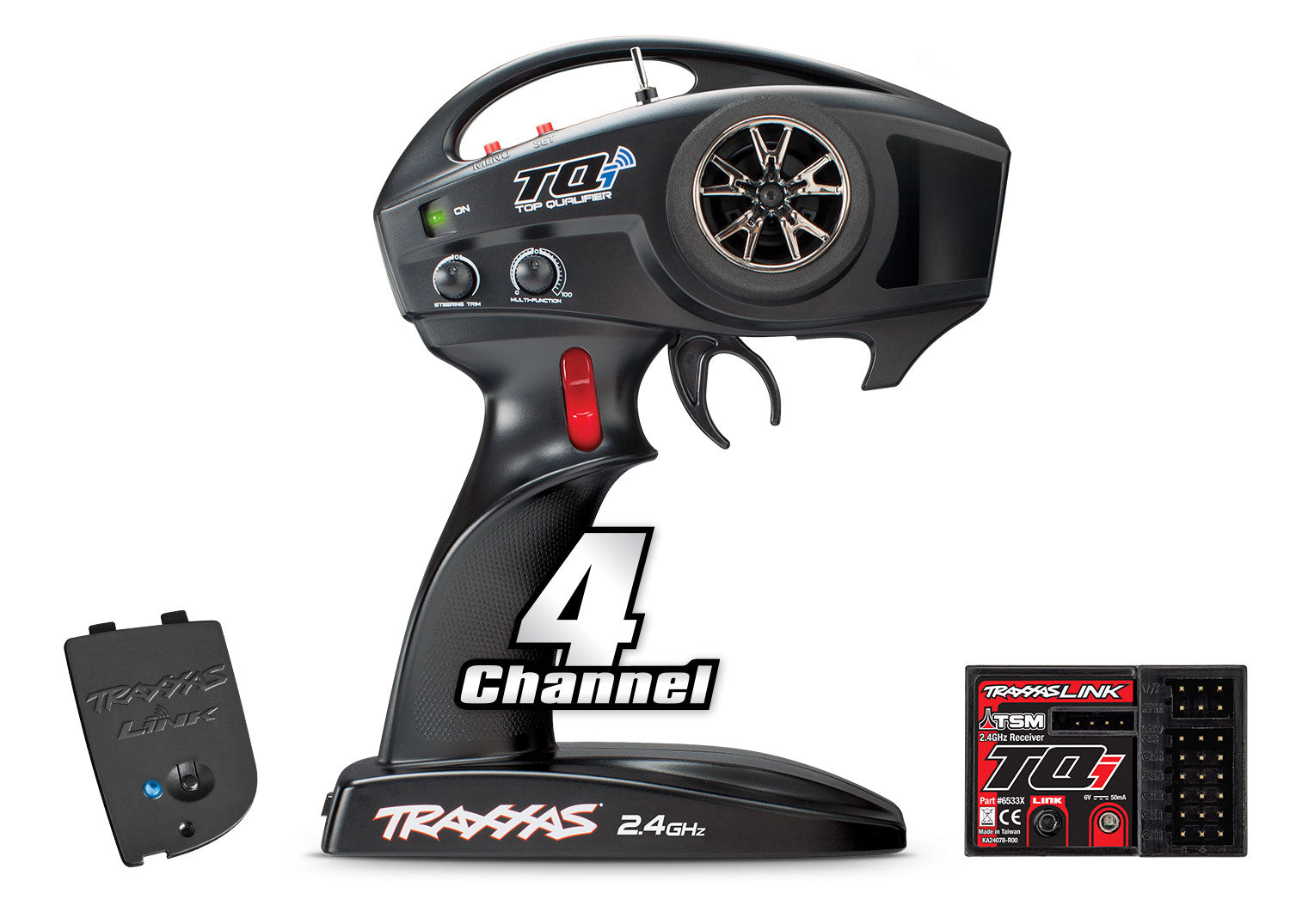 Traxxas Radio TQi 4-kanaals + Ontvanger + Link Bluetooth Wireless 6507A