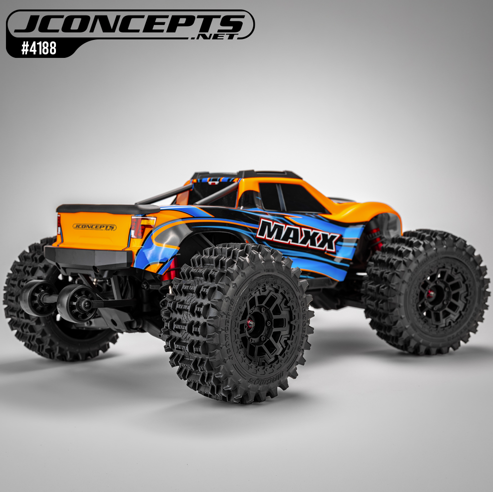 JConcepts Pneus Magma + Jantes Pretas (x2) Maxx e Kraton 4S 4188-39812