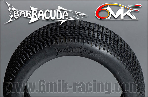 6MIK Pneus Buggy Barracuda + Jantes Ultra Blanches (x2) TU14