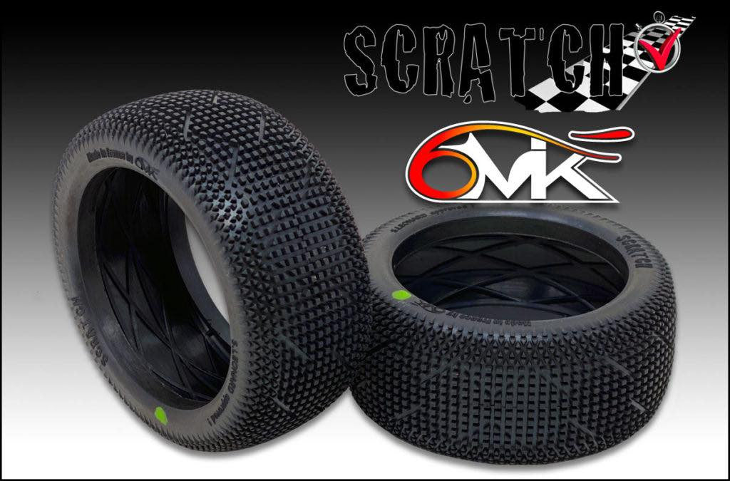 6MIK Pneus Buggy Scratch + Jantes Ultra Jaunes (x2) TUY17