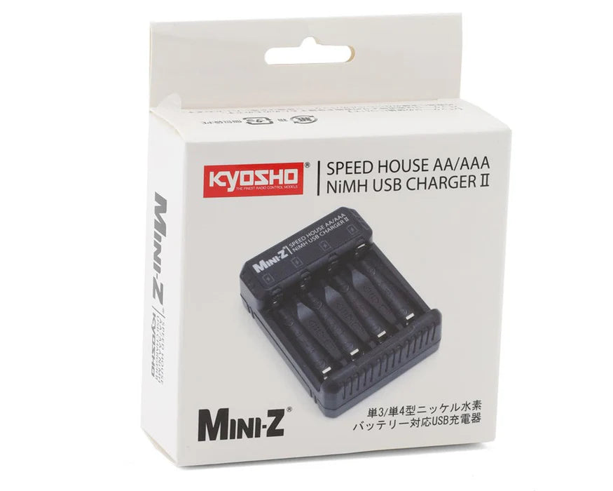 Kyosho Carregador Kyosho Speed House USB Mini-Z AA/AAA NIMH USB 72211