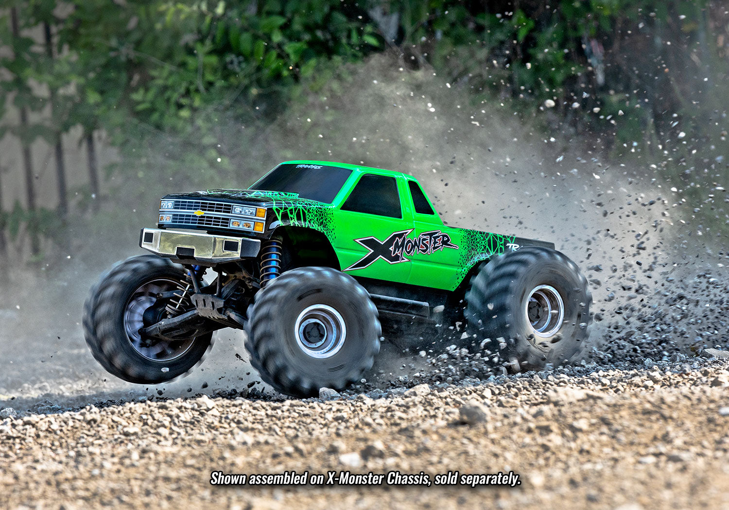 Traxxas Carrosserie Chevrolet GMT400 CK X-Maxx MT Vert 7697-GRN