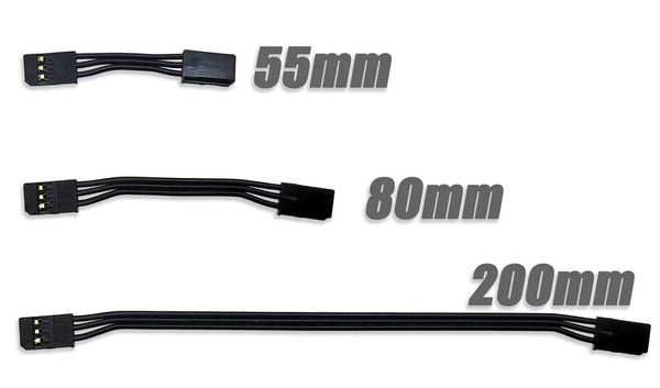 Ibasenice Lot De 10 Câbles Extension 300 Mm – Compatible Futaba Et JR – Pour Servos Et Récepteurs RC