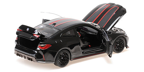 MiniChamps 2022 BMW M4 CSL Black 1/18 Scale 110023021