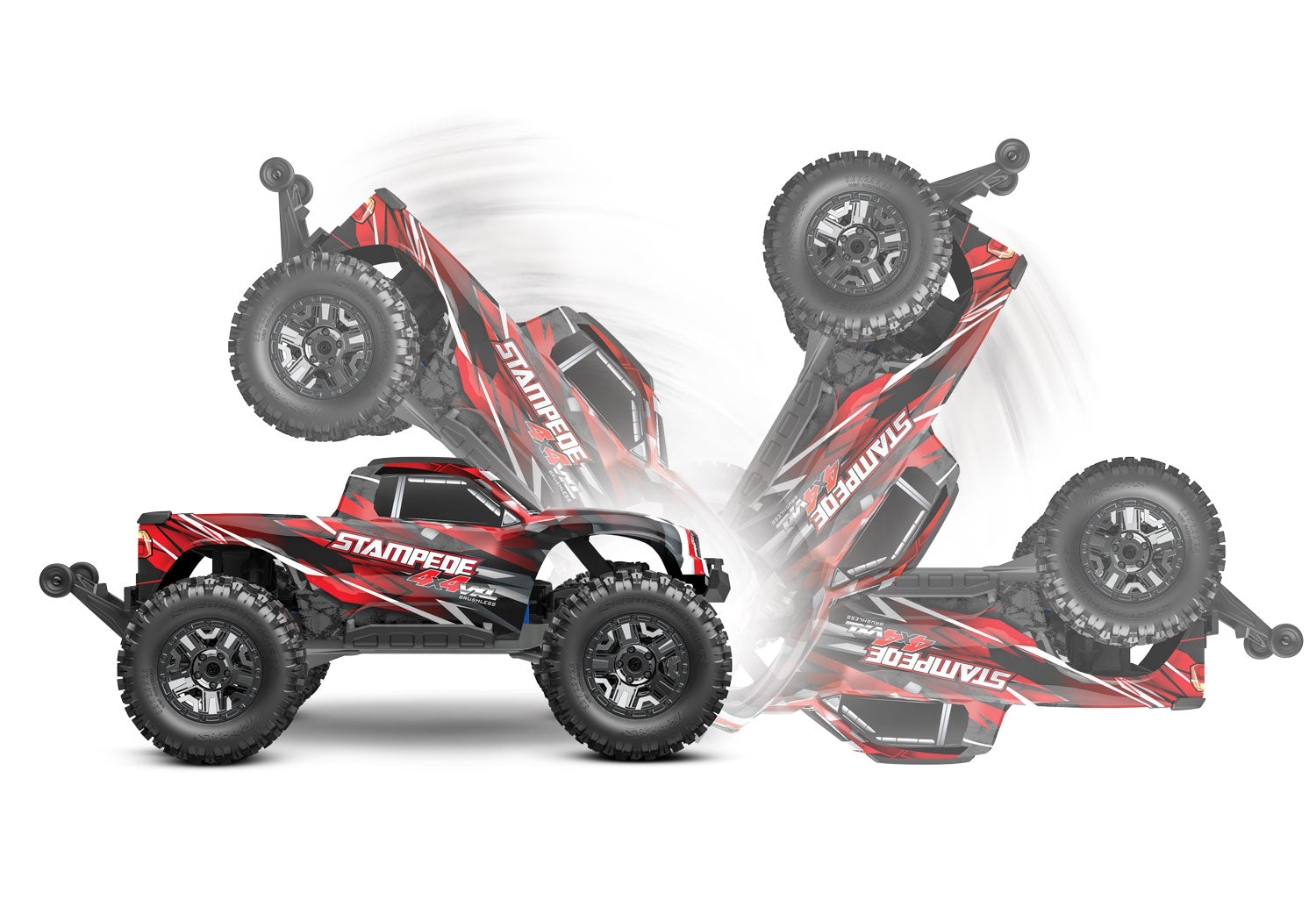 Traxxas Stampede 4x4 VXL 3S Clipless TSM RTR 90376-4