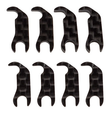 Team Associated Carbon steering knob (8Pcs) RC10 B7 92495