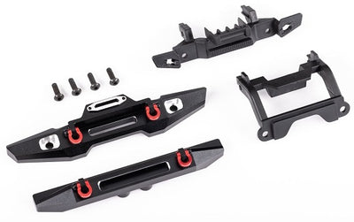 Traxxas Paraurti anteriore e posteriore Black Alu (2 pezzi) Defender TRX-4M 9734X