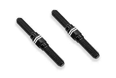 Braço oscilante de titânio com passo invertido M3 Preto (x2) da T-Work's para ABBS